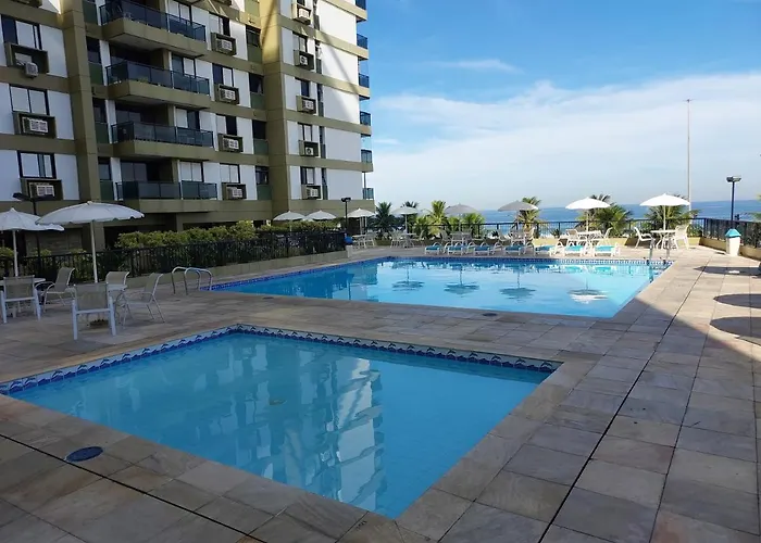 BARRA BELLA PRAIA RESIDENCE - Internet 550mb -TV -AR - Frente Praia - Piscina Climatizada -HomeOficce- OPÇÃO DE CAFÉ DA MANHÃ Rio de Janeiro